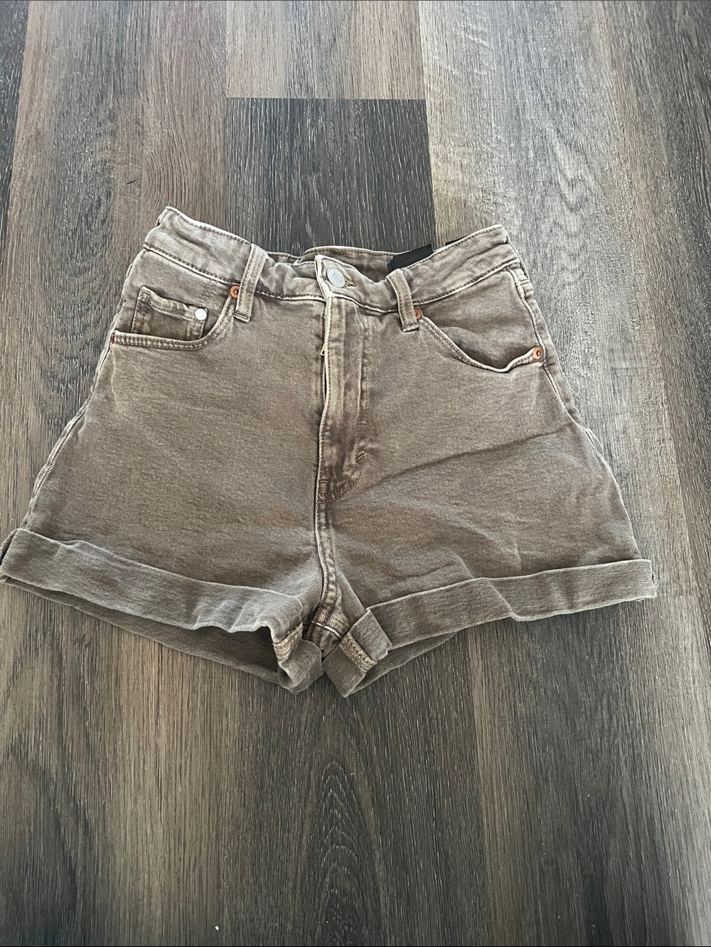 (4) &Denim High-Rise Rolled Hem Women’s Jean Shorts